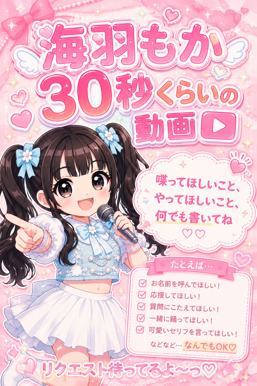 海羽もか 30秒くらいの動画🪽🫧
